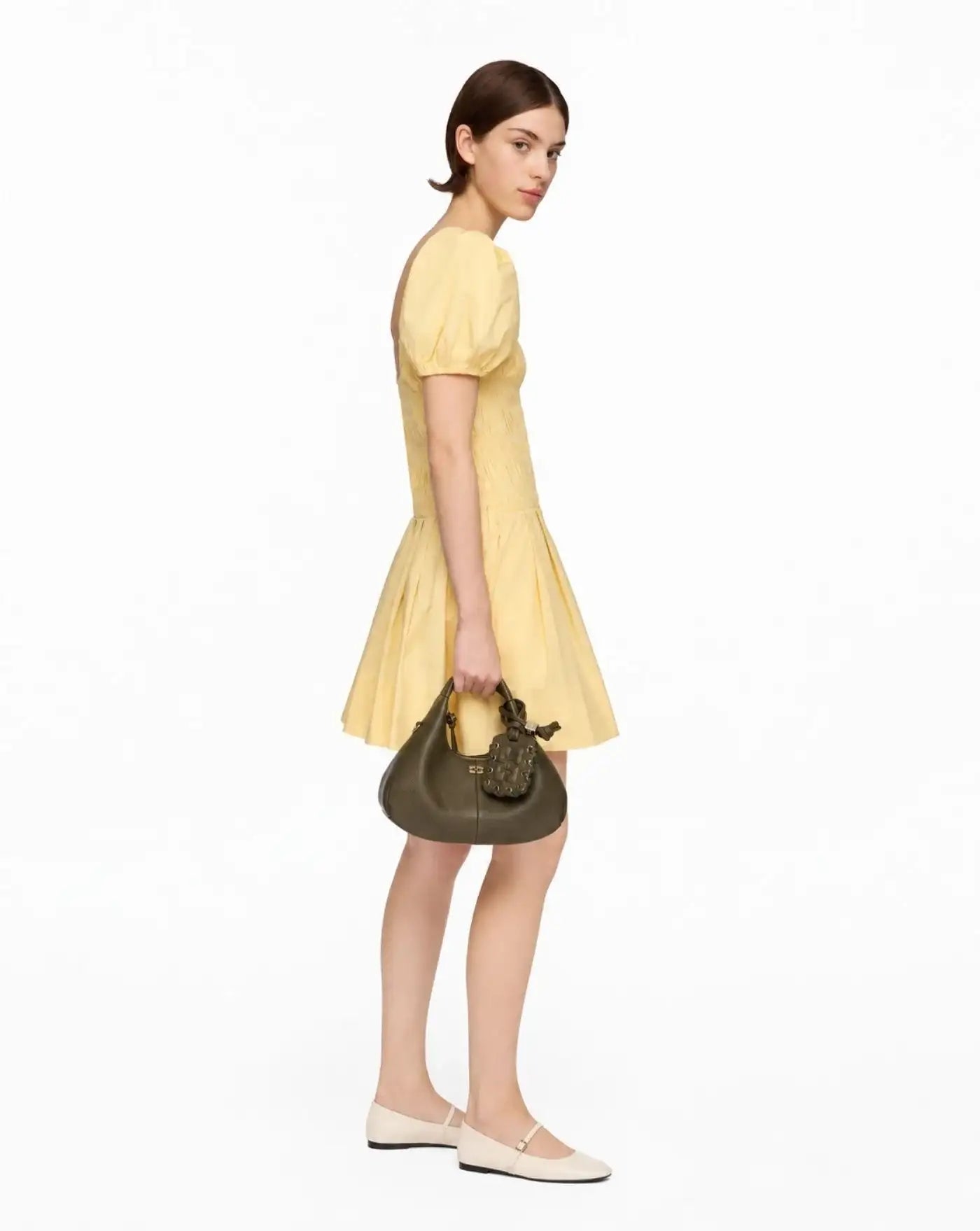 Bolso Ganni Hobo Mini Grained<BR/> C1040003 838 GANNI 
