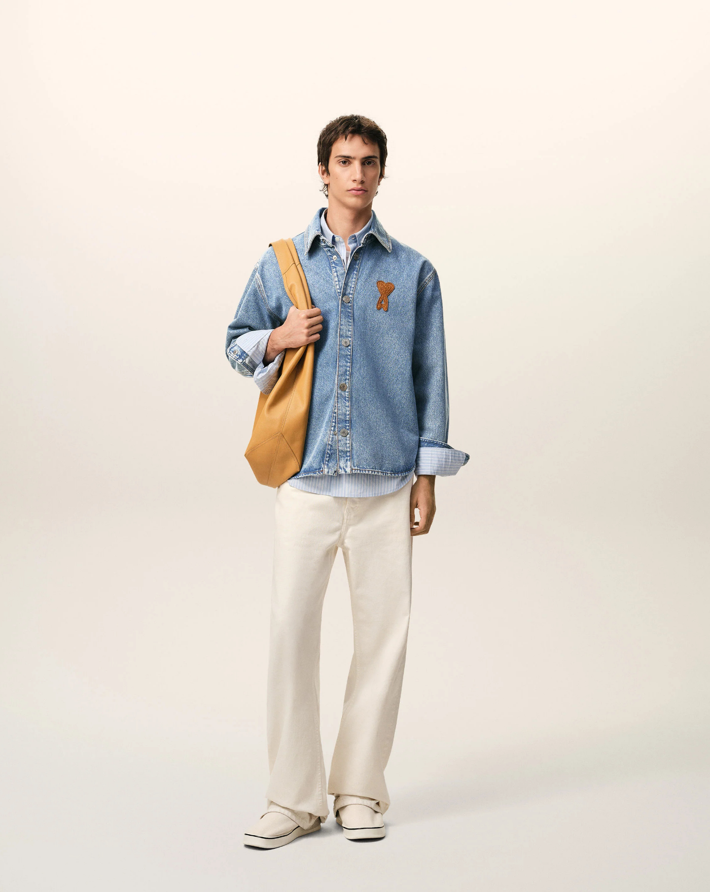 Camisa Ami Paris Denim UJK897DE0046 480 AMI PARIS 