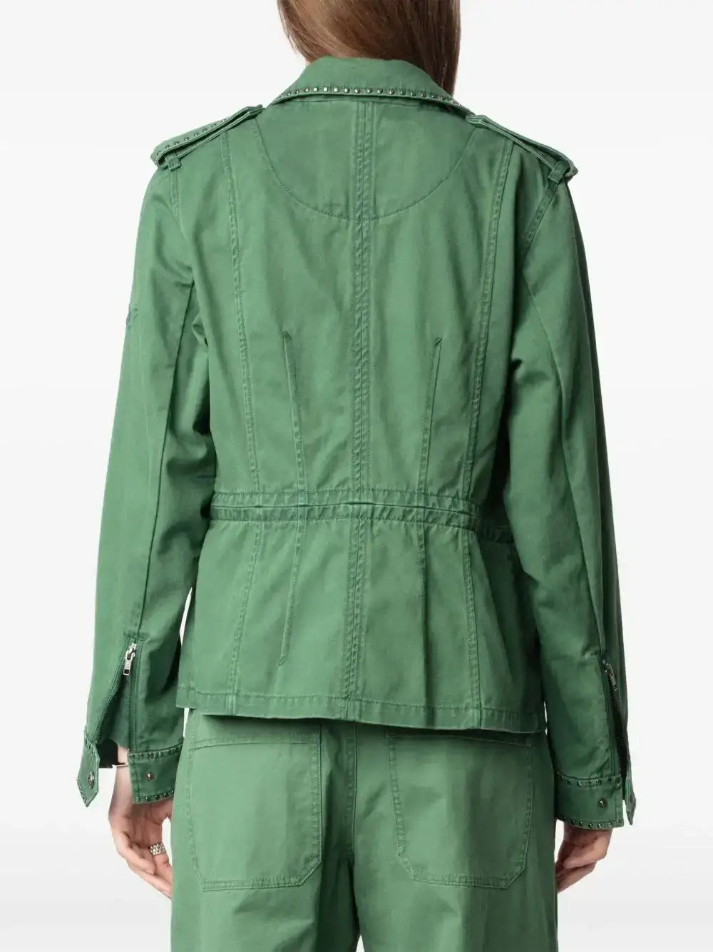 Chaqueta Zadig & Voltaire Klimi Cotton Lave Studs WWOW01677 CORIANDER 330 ZADIG & VOLTAIRE 