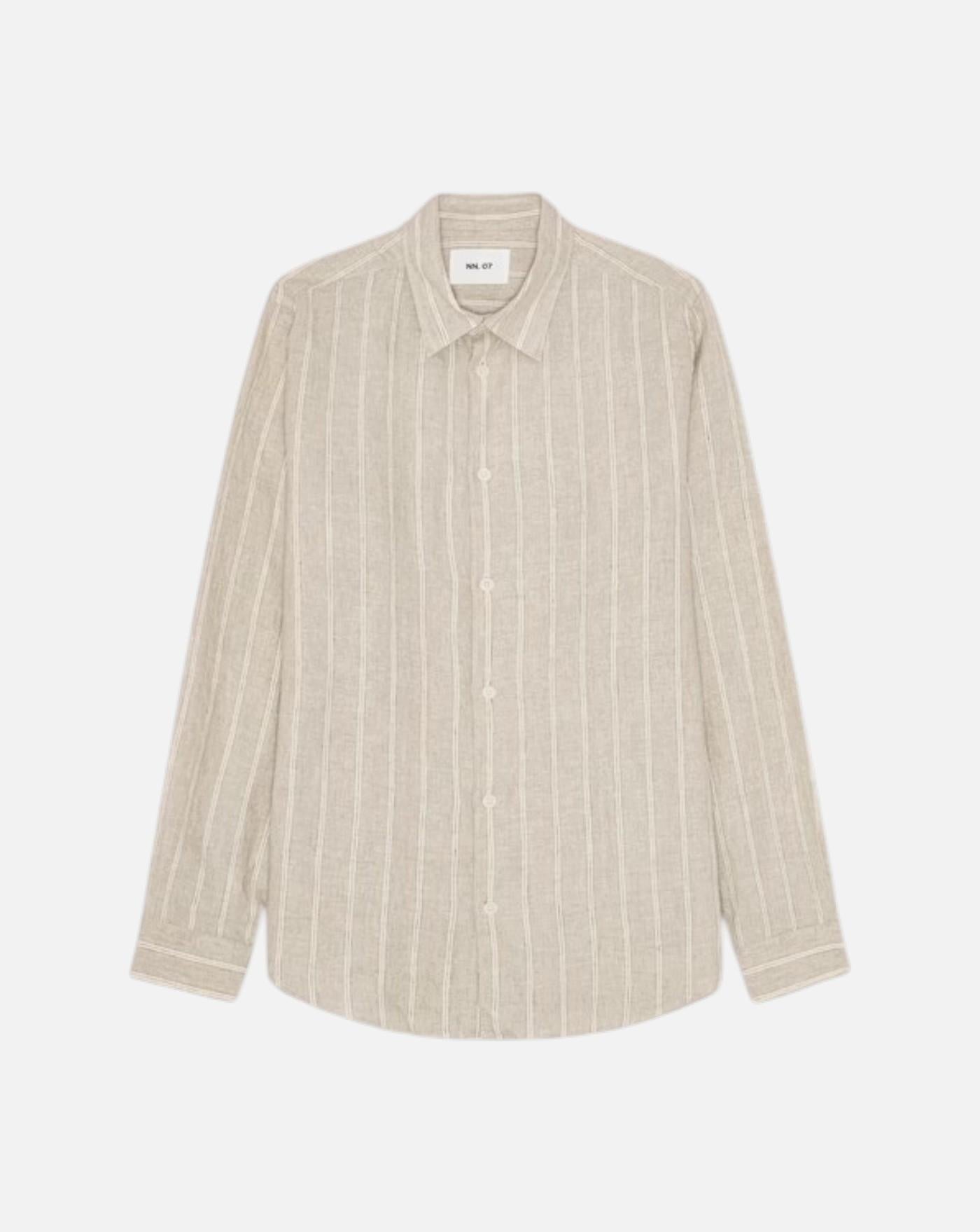 Camisa NN.07 Enzo 2525728555 70B OAT STRIPE NN. 07 