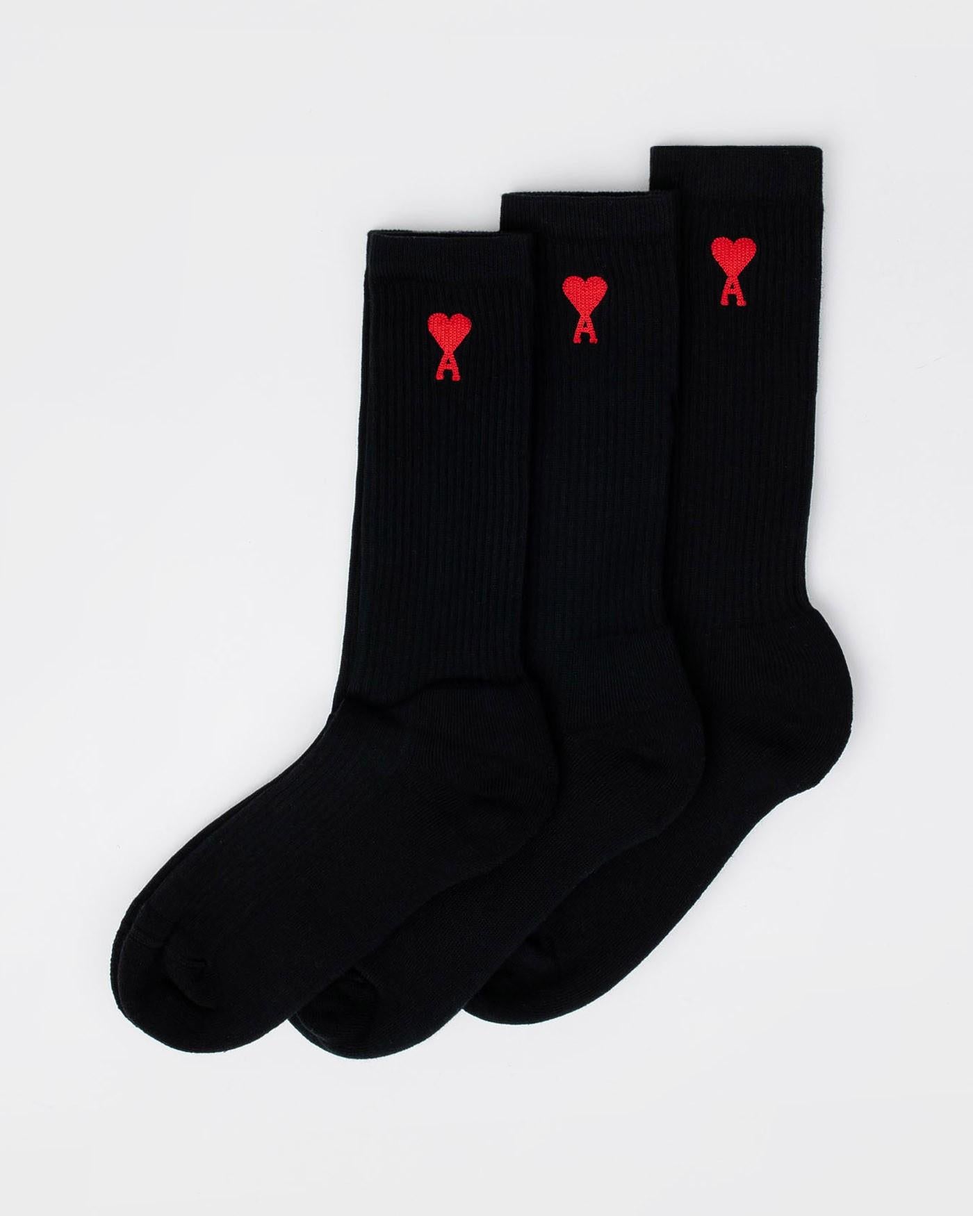 Calcetines Ami Paris Pack 3 Ami de Coeur USC003 379 001 AMI PARIS 