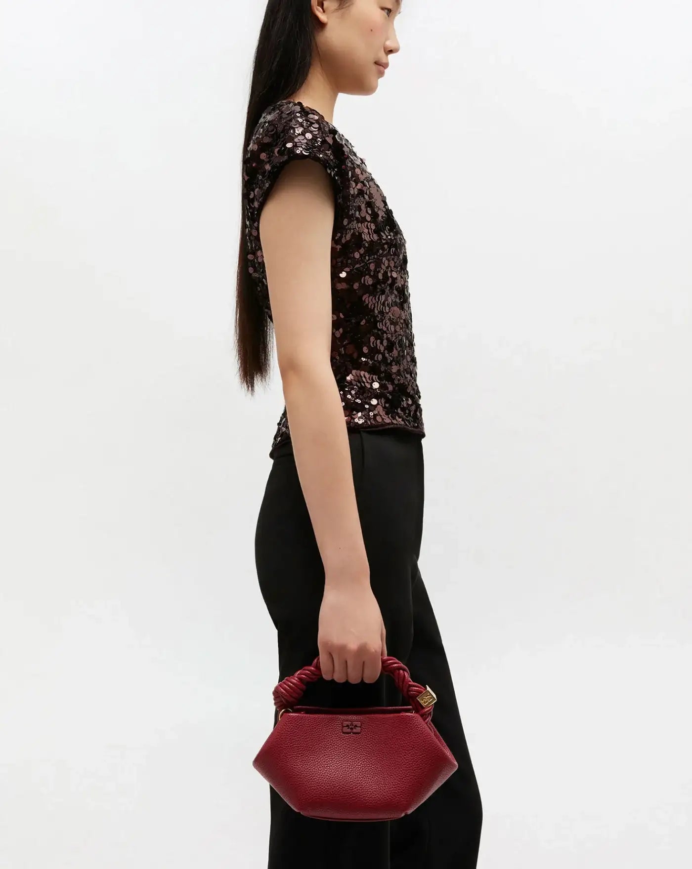 Bolso Ganni Bou Mini Grained B2100146 09F GANNI 