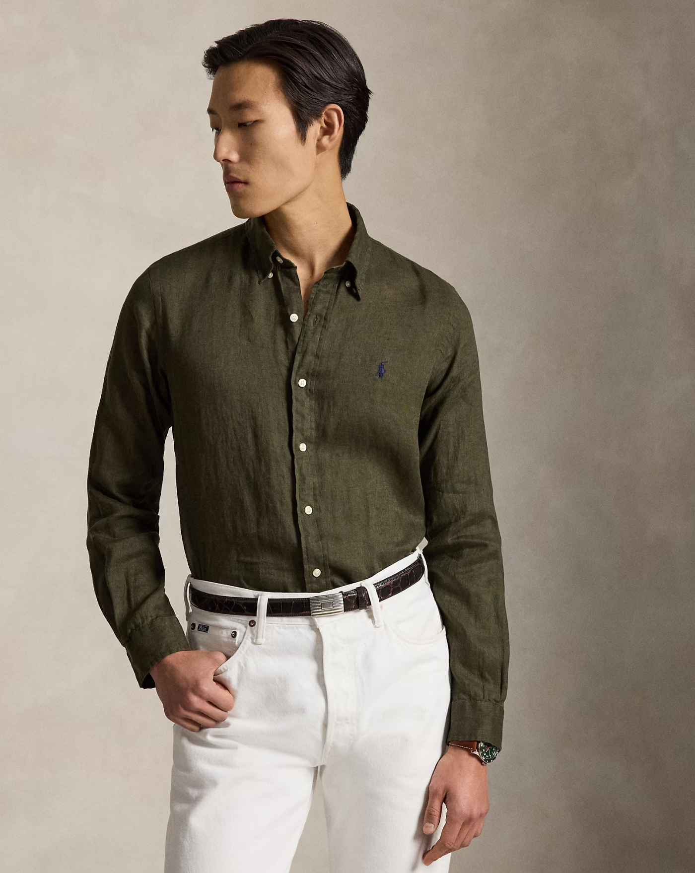 Camisa Polo Ralph Lauren Linen 710966294508 ARMADILLO POLO RALPH LAUREN 