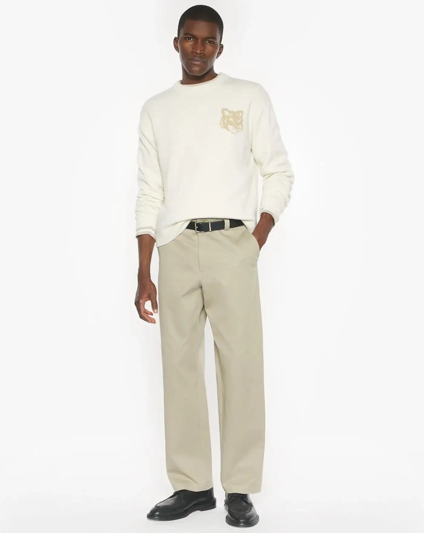 Pantalon Maison Kitsune Relaxed PM01119WW9028 0302 MAISON KITSUNE 
