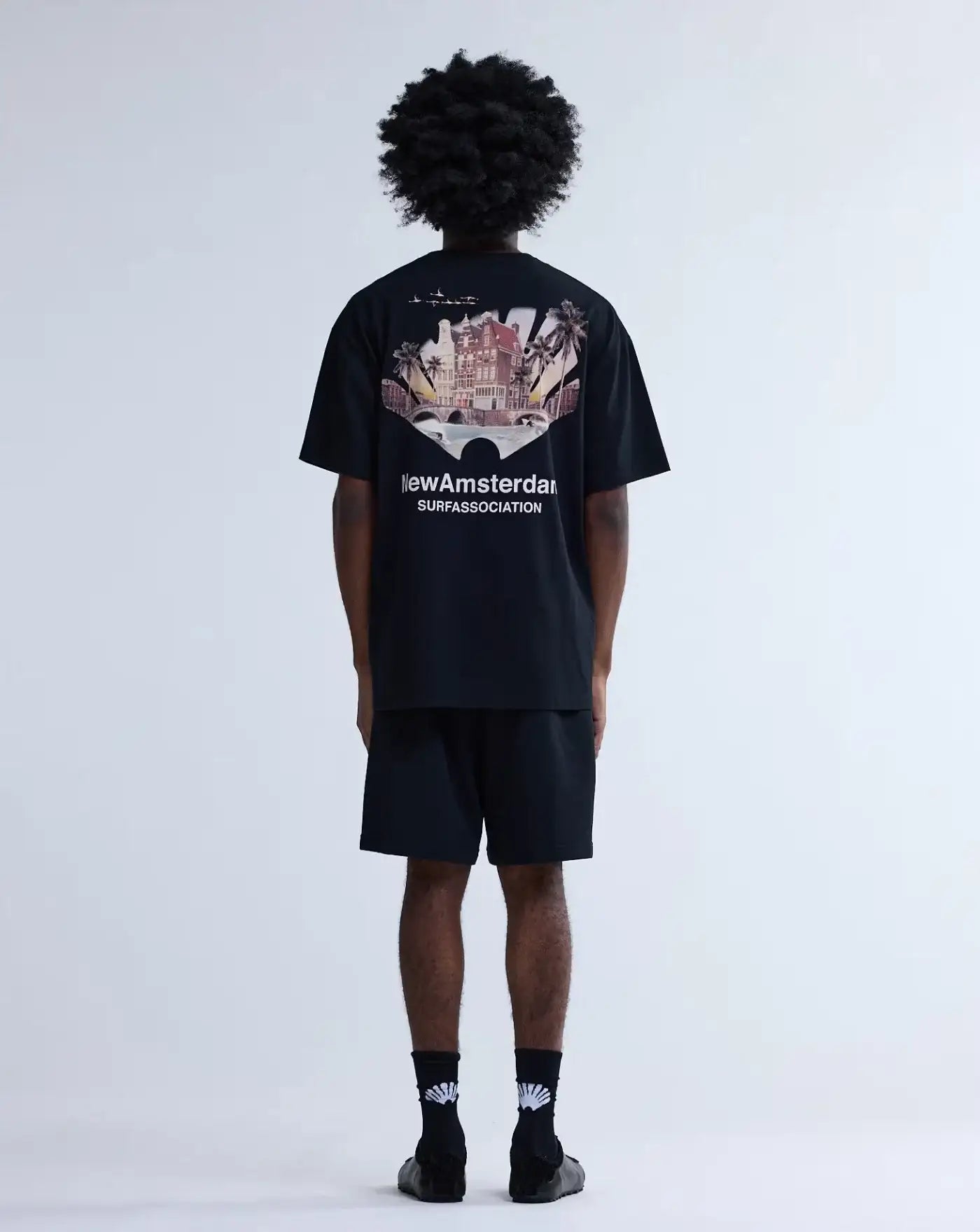 Camiseta New Amsterdam Tropical Tee 2601074002 BLACK NEW AMSTERDAM 