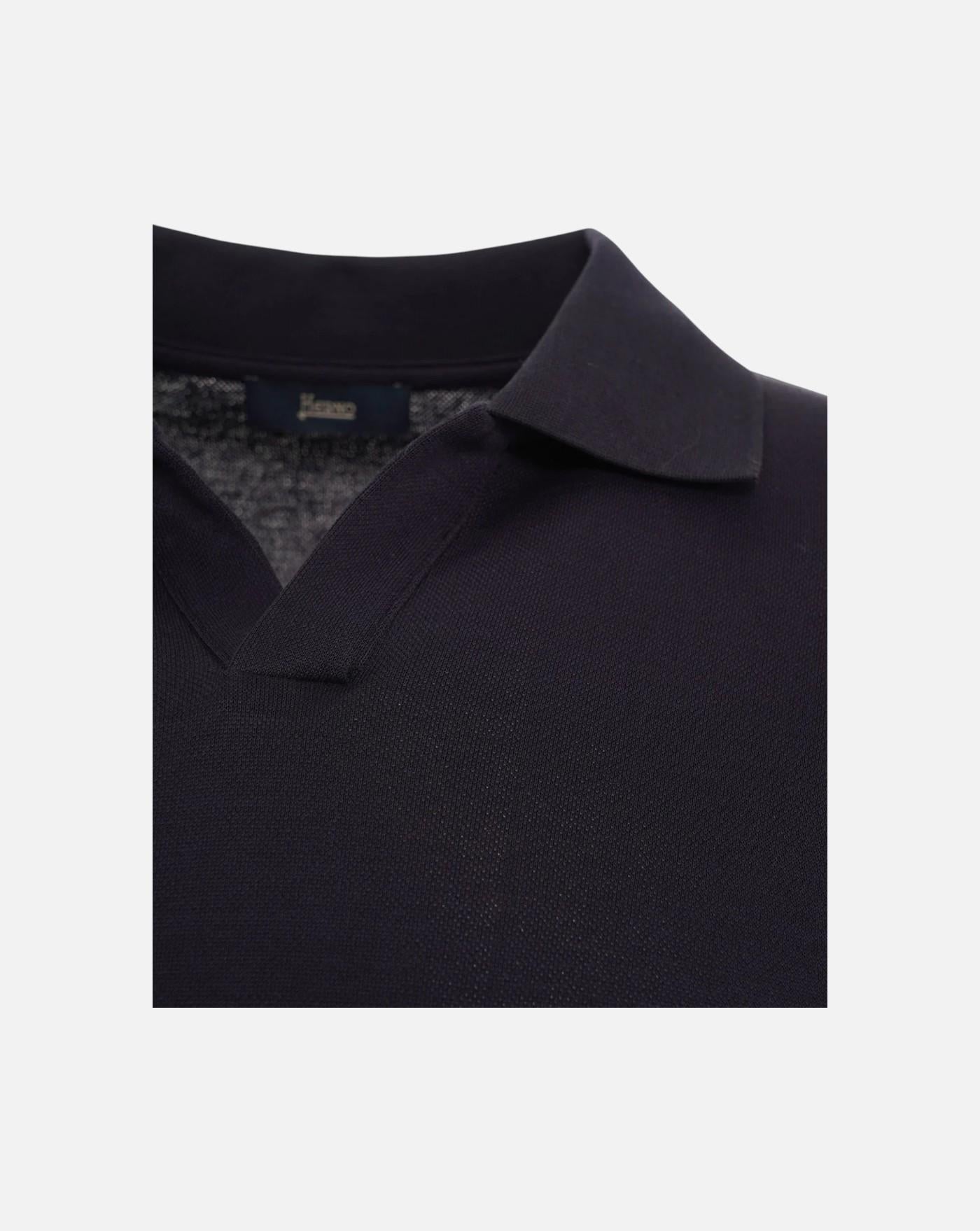 Polo Herno men's knitted polo shirt JV000004U 520599201 HERNO 