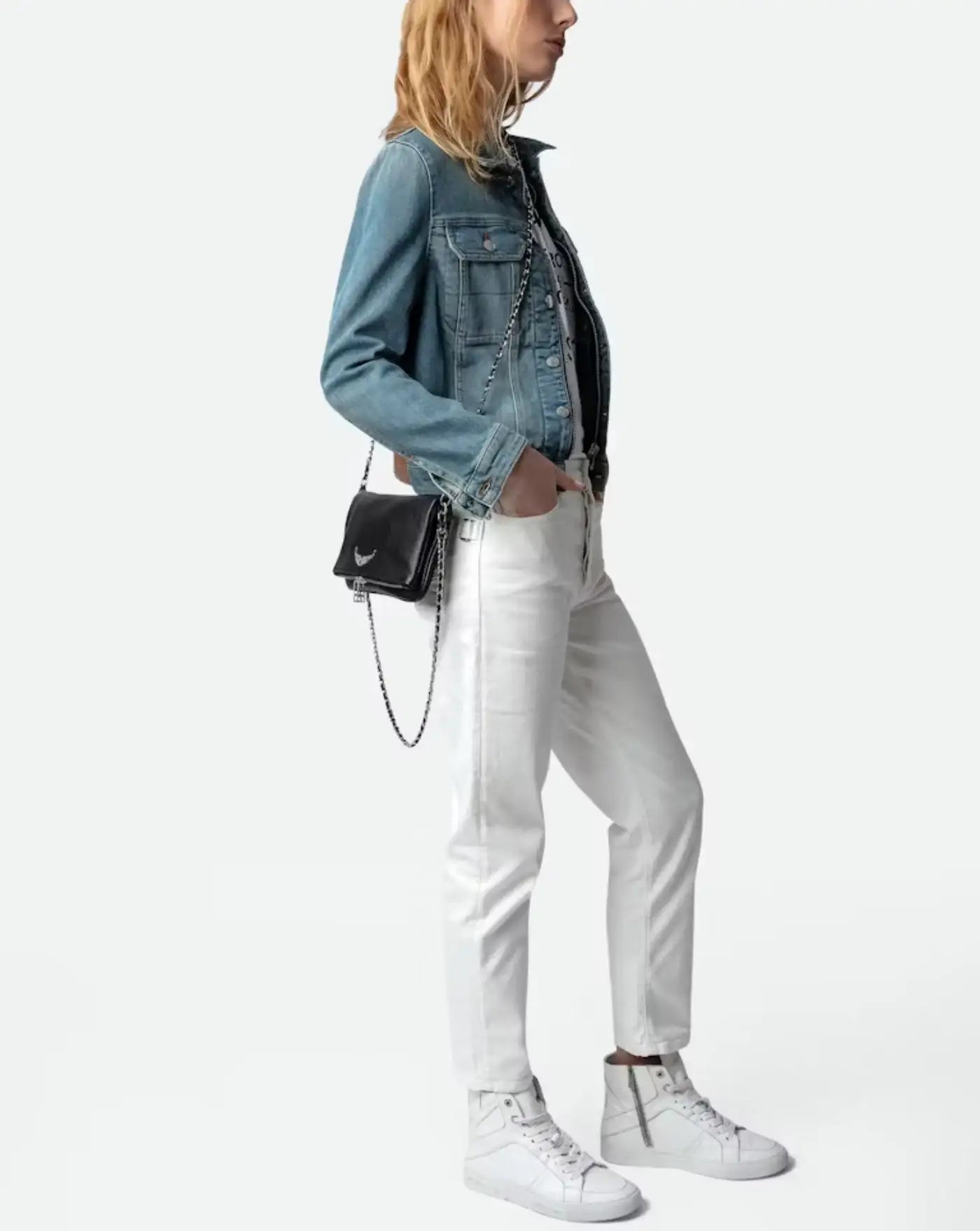 Bolso Zadig & Voltaire ROCK GRAINED LEATHER<BR/> LWBA00001 001 ZADIG & VOLTAIRE 