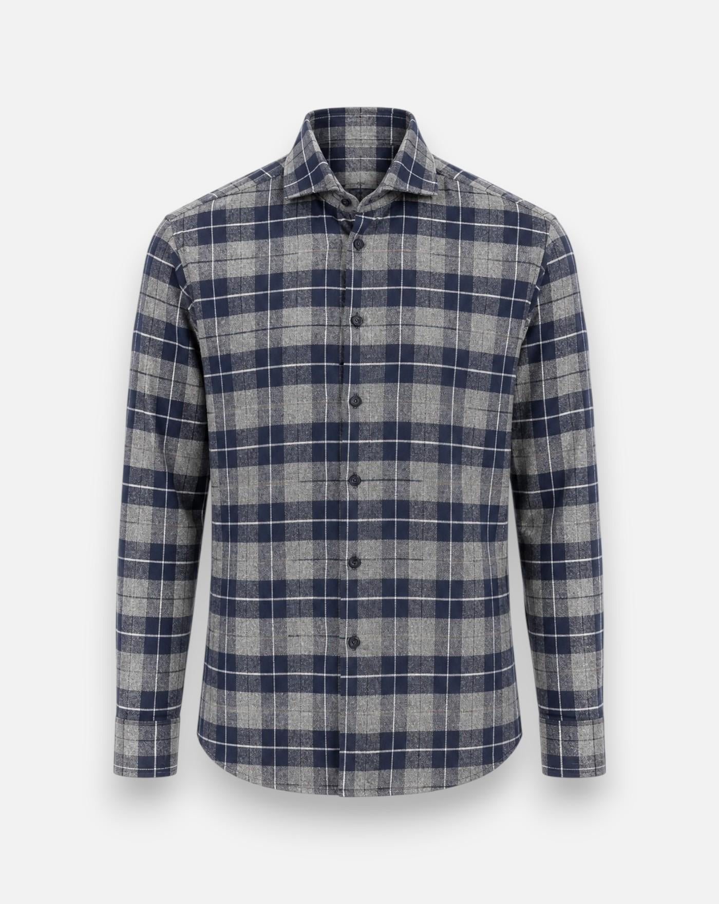 Camisa Bastoncino Cuadros B4458 NAVY/GREY BASTONCINO 