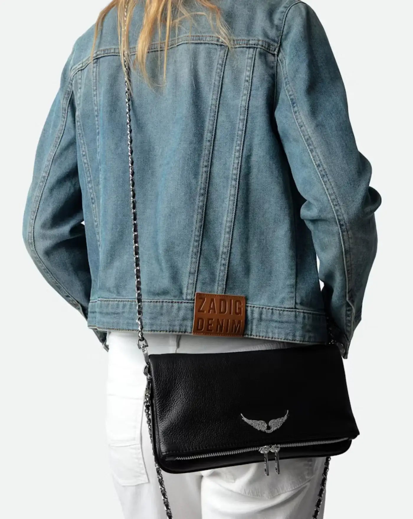 Bolso Zadig & Voltaire ROCK GRAINED LEATHER<BR/> LWBA00001 001 ZADIG & VOLTAIRE 