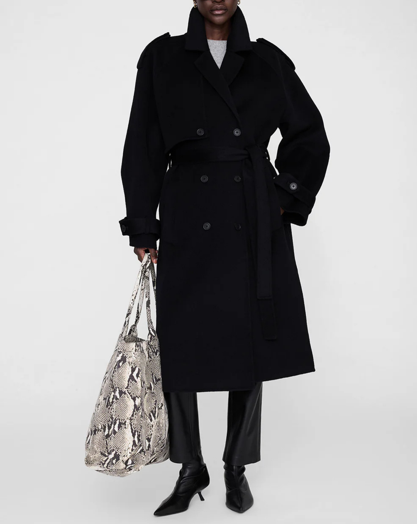 Bolso Anine Bing Leo Canvas Tote A1311841MTL100 PRINT ANINE BING 