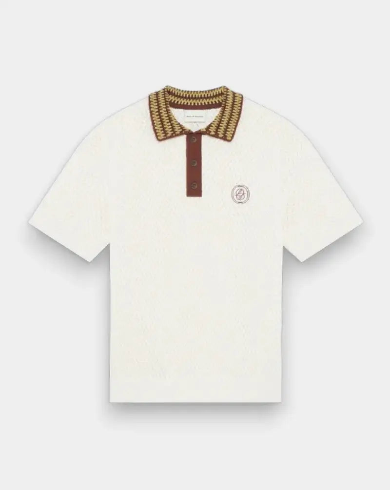 Polo Drole de Monsieur Maille Ajouré D Miroir PO206CO292 OW DROLE DE MONSIEUR 