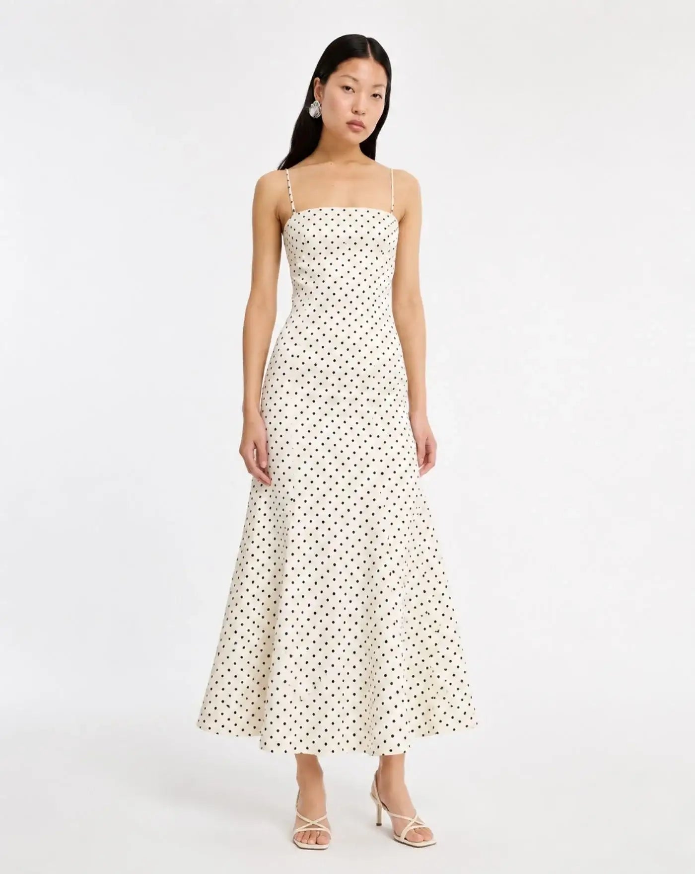 Vestido Rotate Polka Dot Midi Dress 116524803 803 DOT AOP ROTATE 