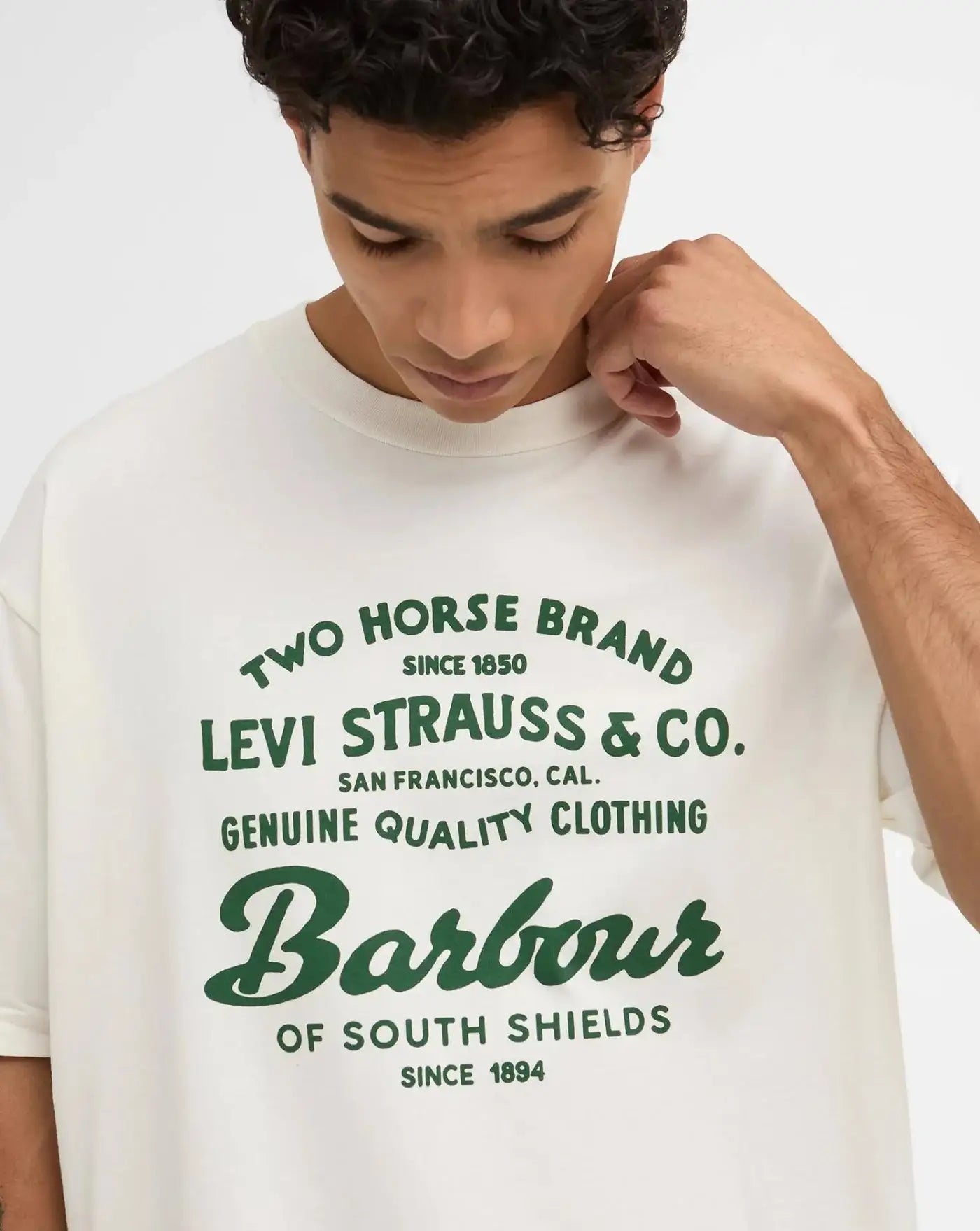 Camiseta Barbour x Levi's Graphic T-Shirt MTS1513WH 32 BARBOUR 