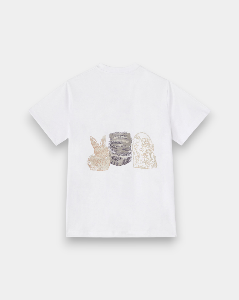 Camiseta Ganni Cute Animals A1050029 151 GANNI 