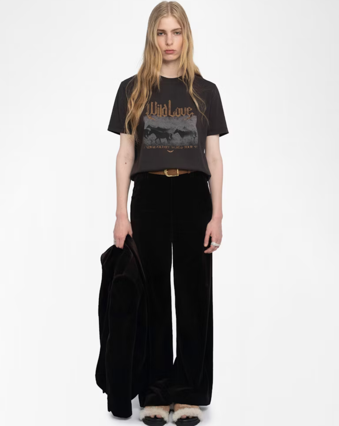 Camiseta Zadig & Voltaire Edwin Hc Concert Wild Strass JWTS02816 213 ZADIG & VOLTAIRE 