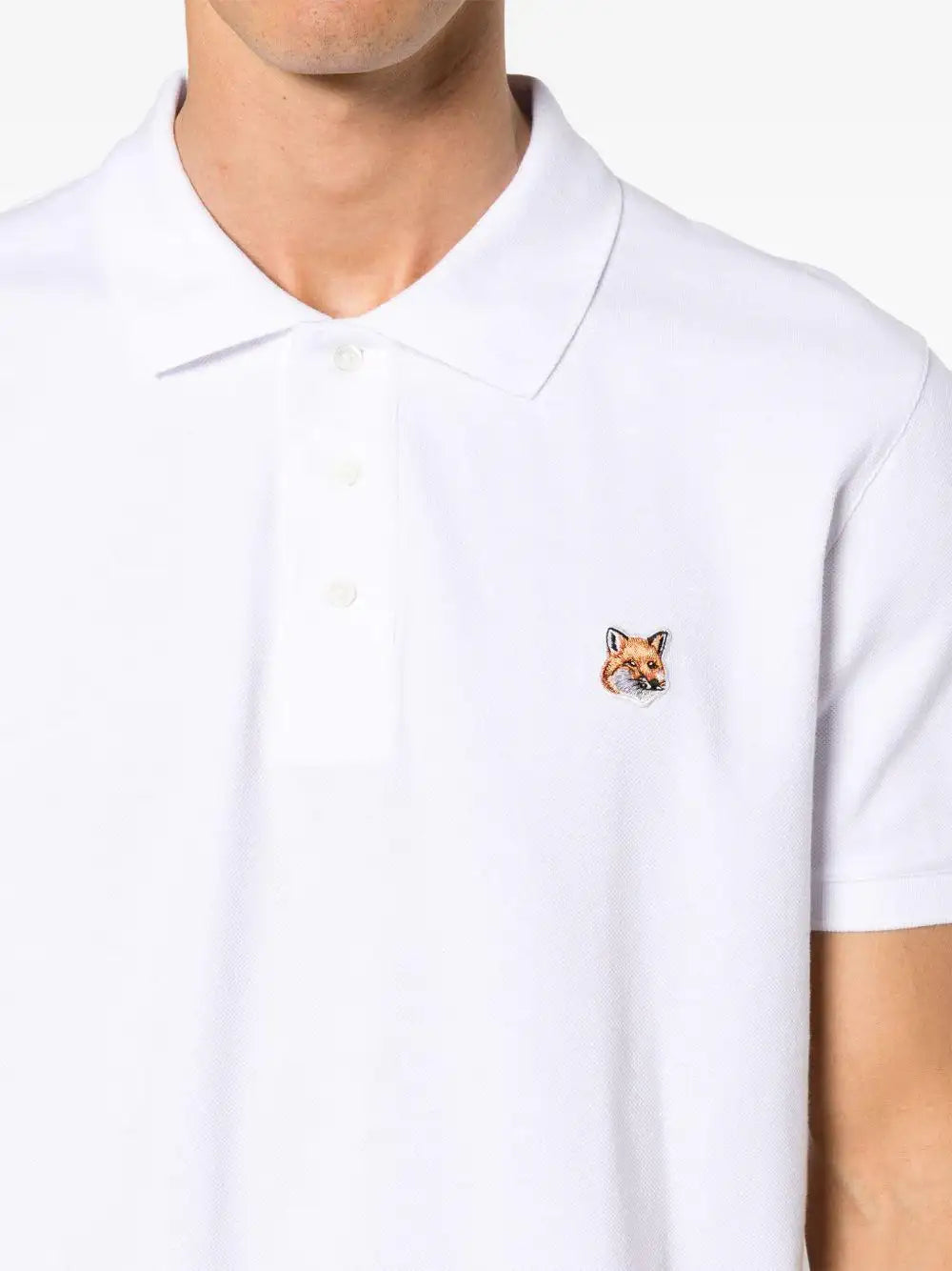 Polo Maison Kitsune Fox Head Patch LM00208KJ7002 P100 MAISON KITSUNE 