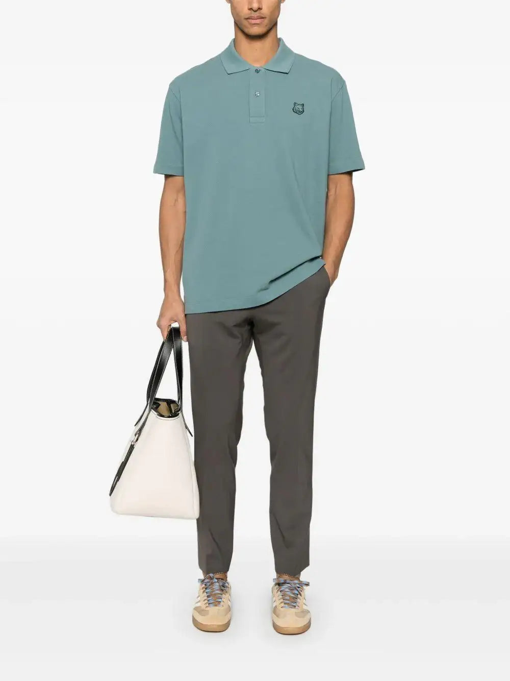 Polo Maison Kitsuné Bold Fox Head MM00210KJ7010 0081 MAISON KITSUNE 