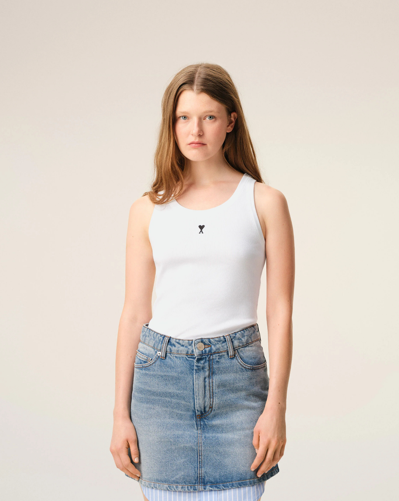 Top Ami Paris Ami de Coeur Tanktop FTP811JE0117 100 AMI PARIS 