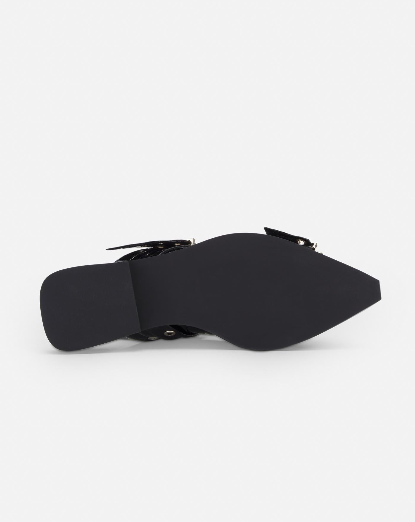 Buckle Ballerina Naplack Croco S2796 099 GANNI 