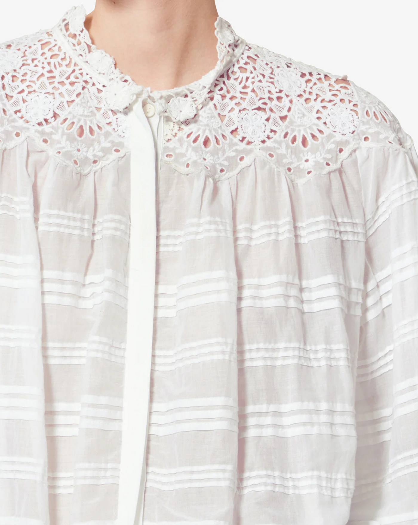 Blusa Isabel Marant Polly HT0767FAD1J05E 20WH ISABEL MARANT 
