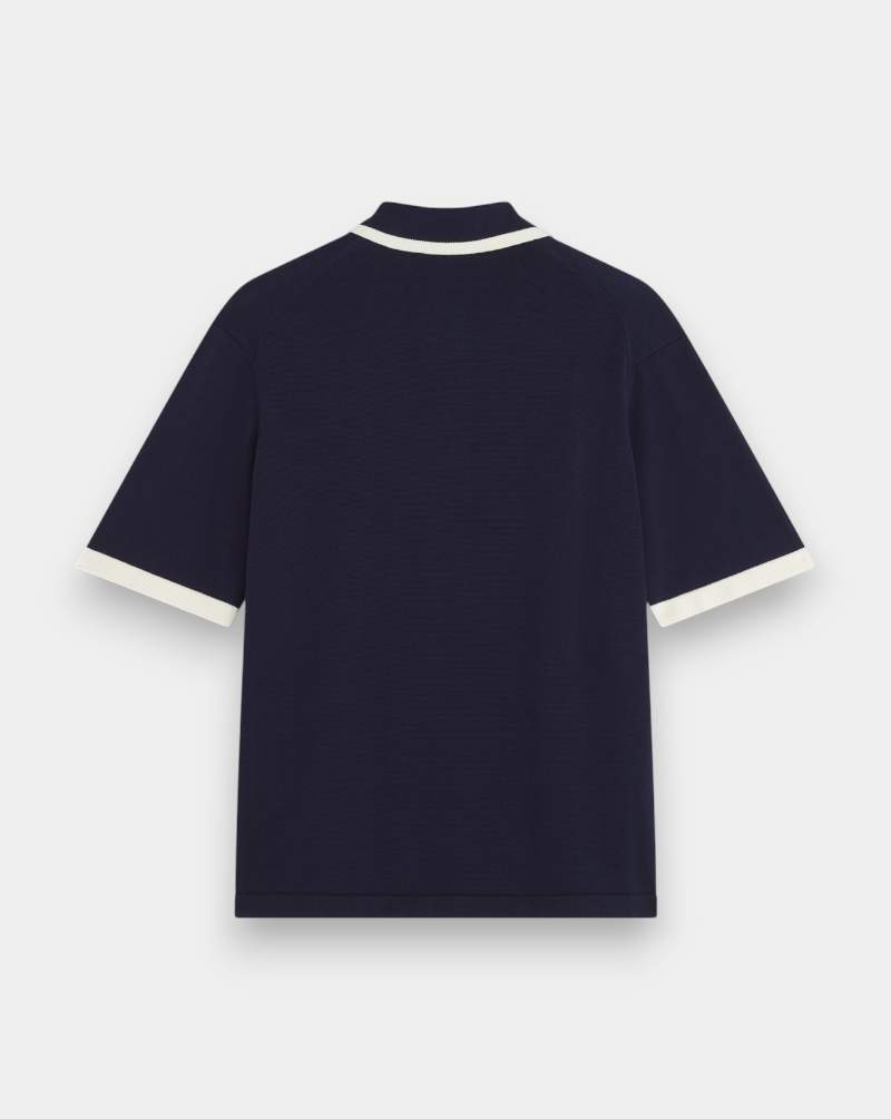 Polo Maison Kitsune Cotton Knitted QM00208KT1135 0413 MAISON KITSUNE 