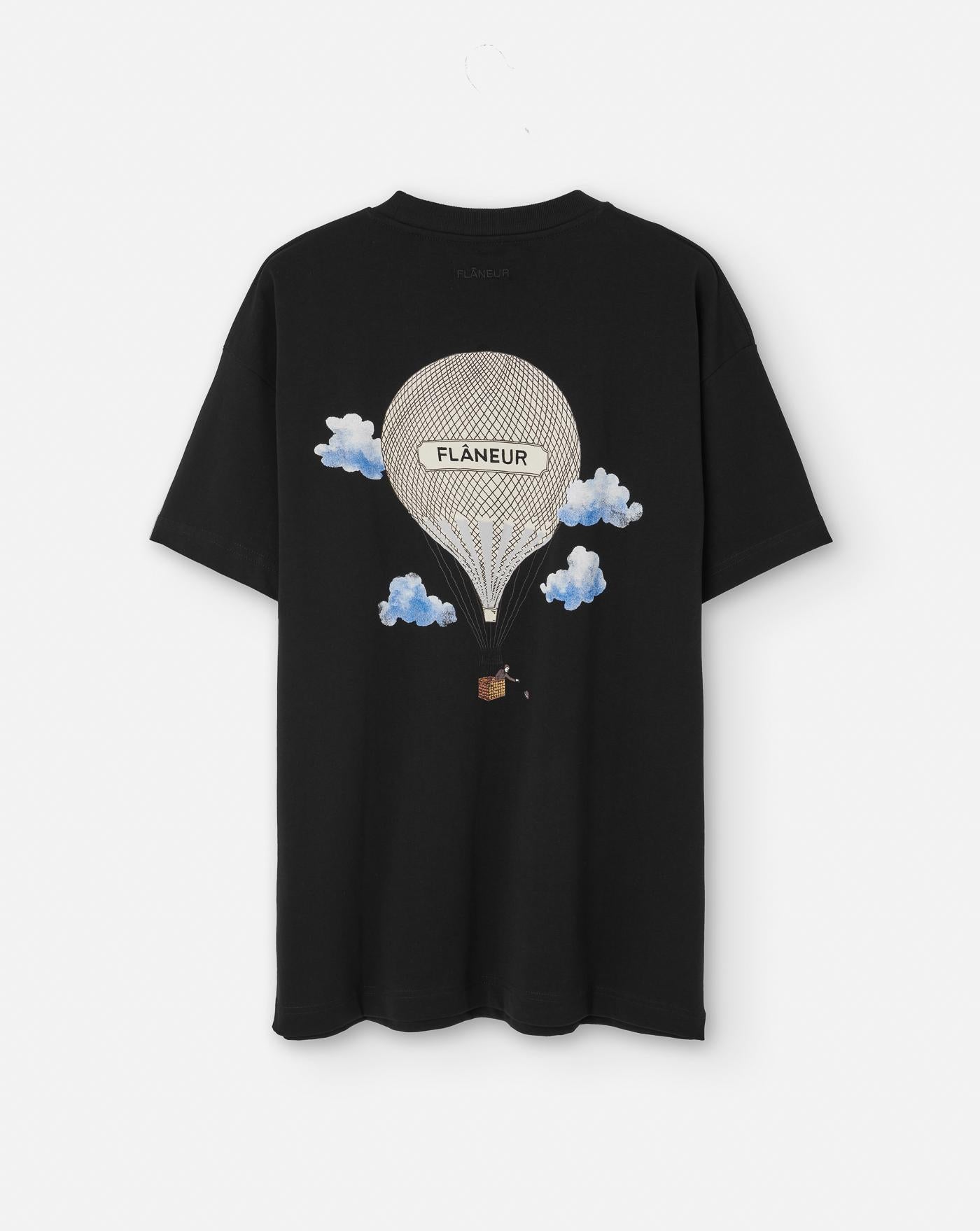 Camiseta Flâneur Aéronautique F15029 BLACK FLANEUR 