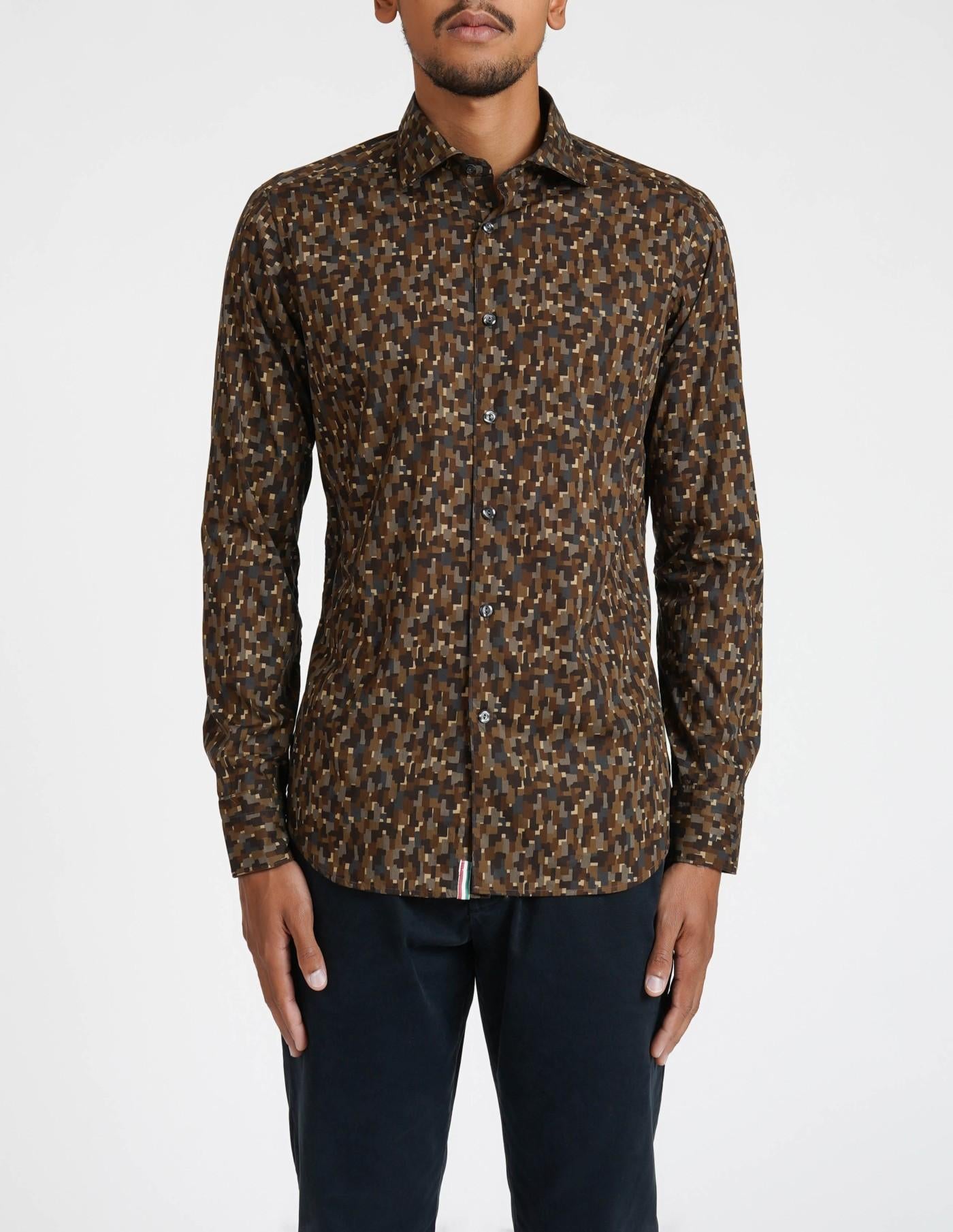 Camisa Tintoria Mattei Estampado 1G6ZNJWFR5 75 TINTORIA MATTEI 