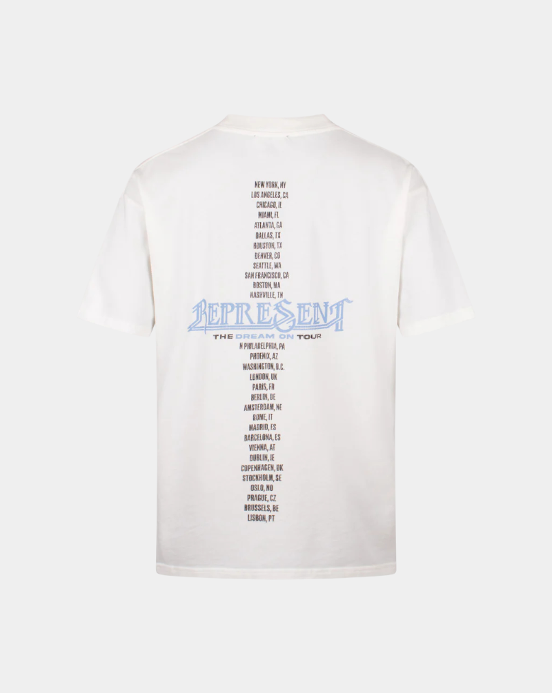 Camiseta Represent Golden Tour MLM100823 72FLAT WHITE REPRESENT 