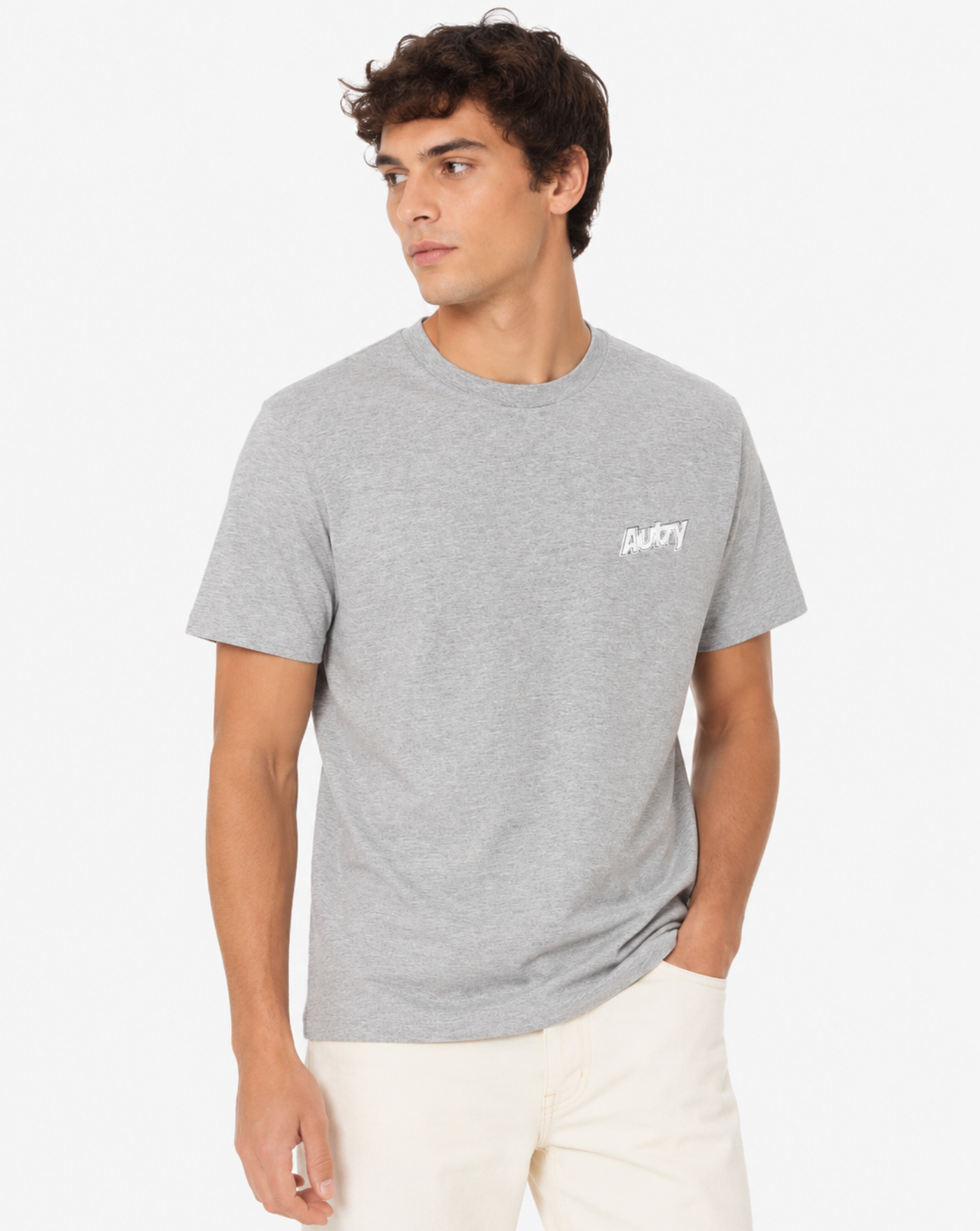 Camiseta Autry Logo TSPM 045D DARK MELANGE AUTRY 