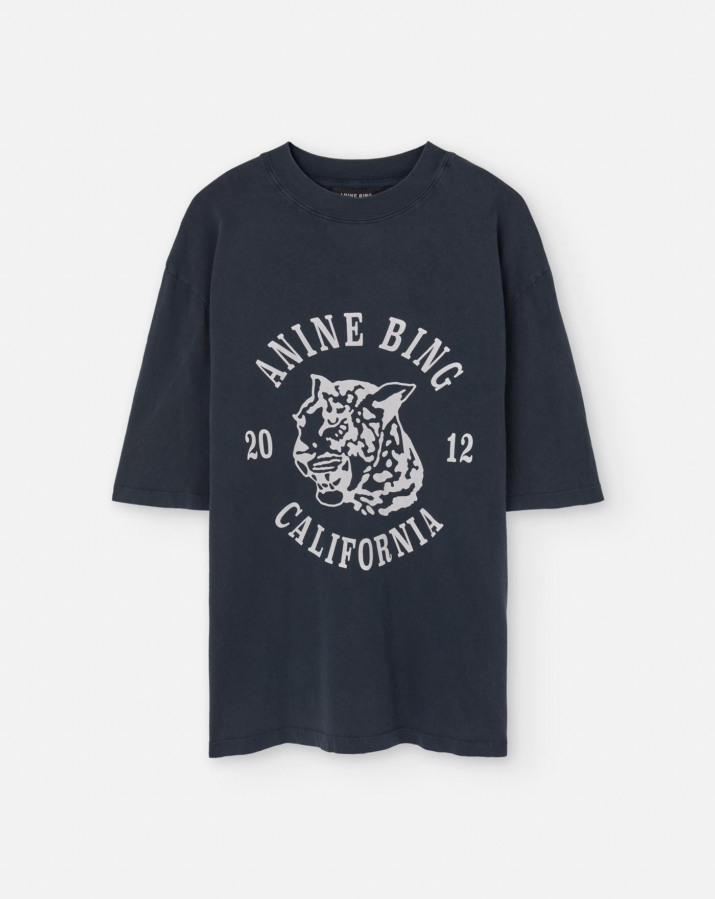 Camiseta Anine Bing Leopard A0810922BLK5 BLACK ANINE BING 