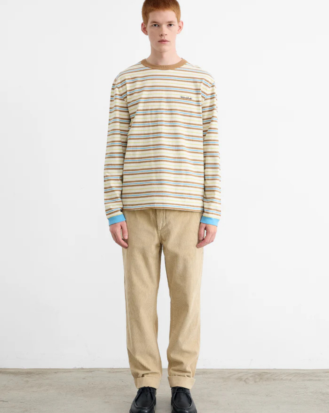 Camiseta Edmmond Logo Stripes 3253003010 PLAIN OFF WHITE EDMMOND 