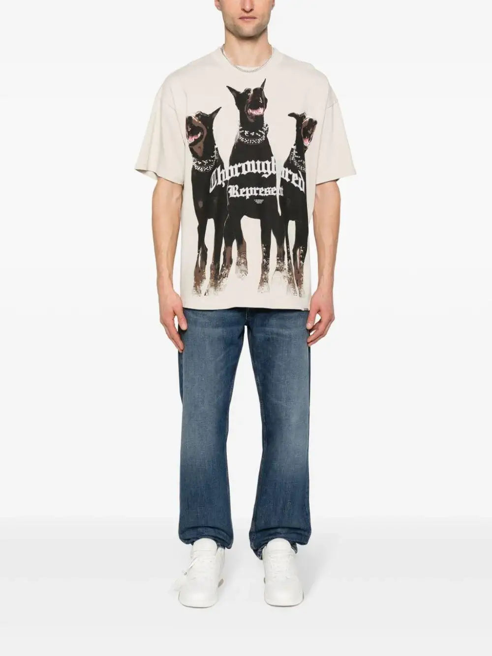 Camiseta Represent Troroughbred MLM49902 VINTAGE WHITE REPRESENT 