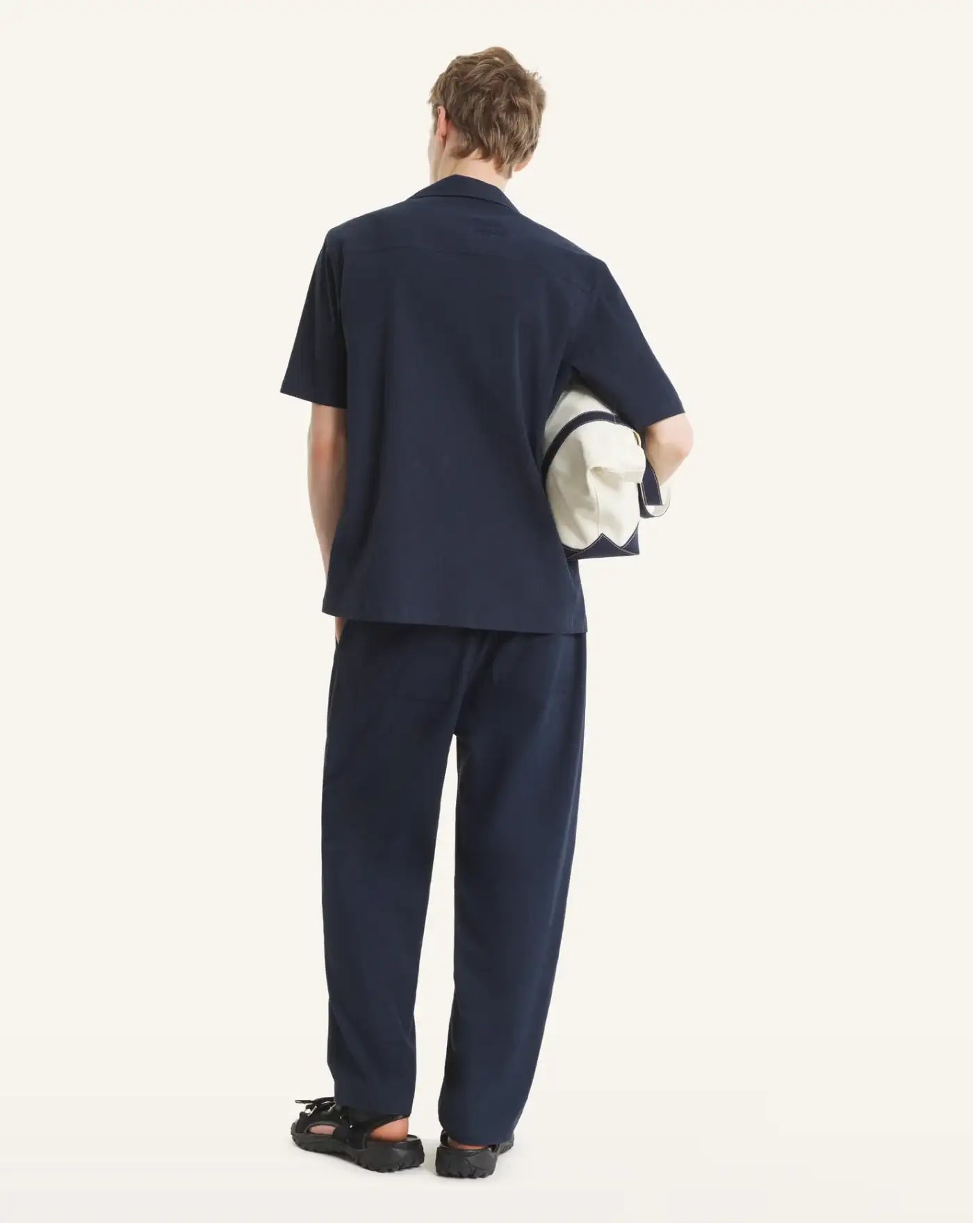 Camisa Maison Kitsune Seersucker Resort QM00407WC5082 0413 MAISON KITSUNE 
