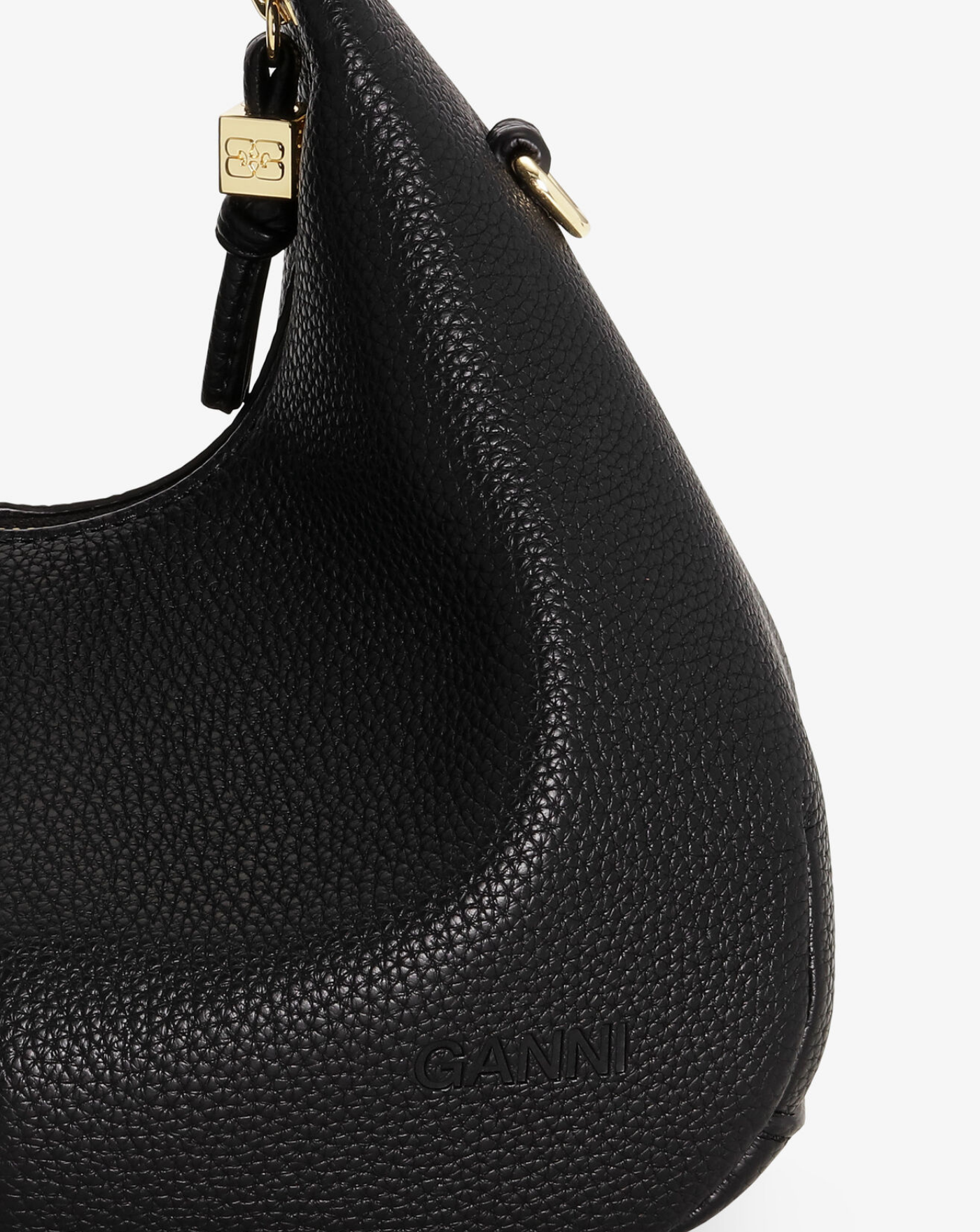 Bolso Ganni Hobo Mini Grained A6976 099 GANNI 