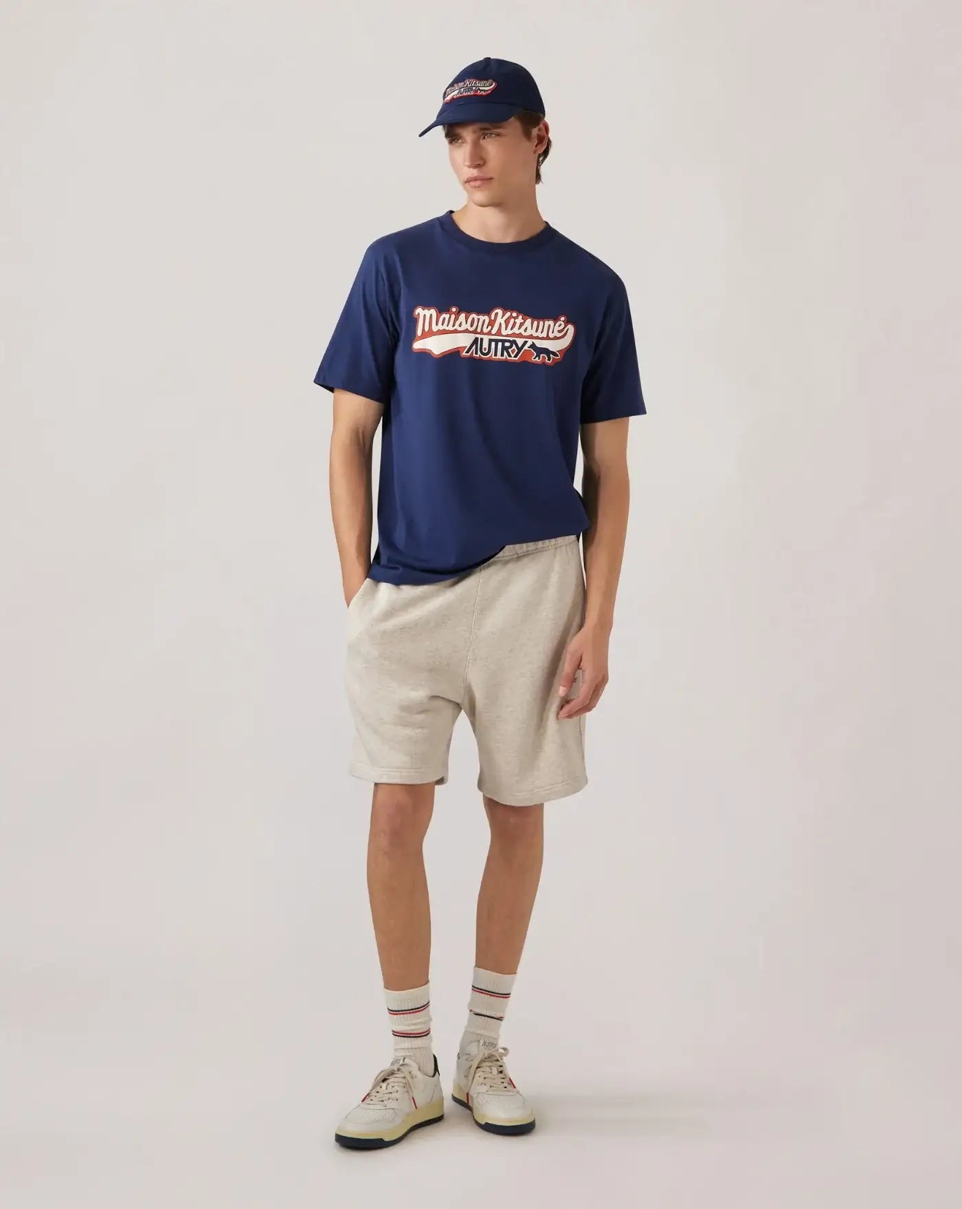 Camiseta Autry x Maison Kitsuné TSPX MK2B BLUE AUTRY 