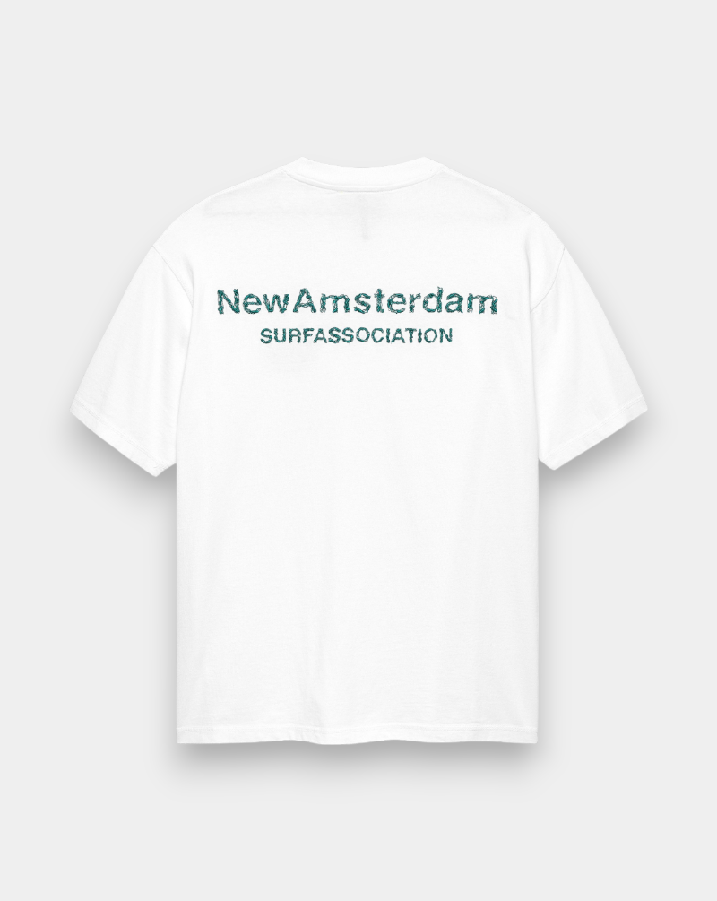 Camiseta New Amsterdam Logo Tee 2601063001 WHITE/SEA GREEN NEW AMSTERDAM 
