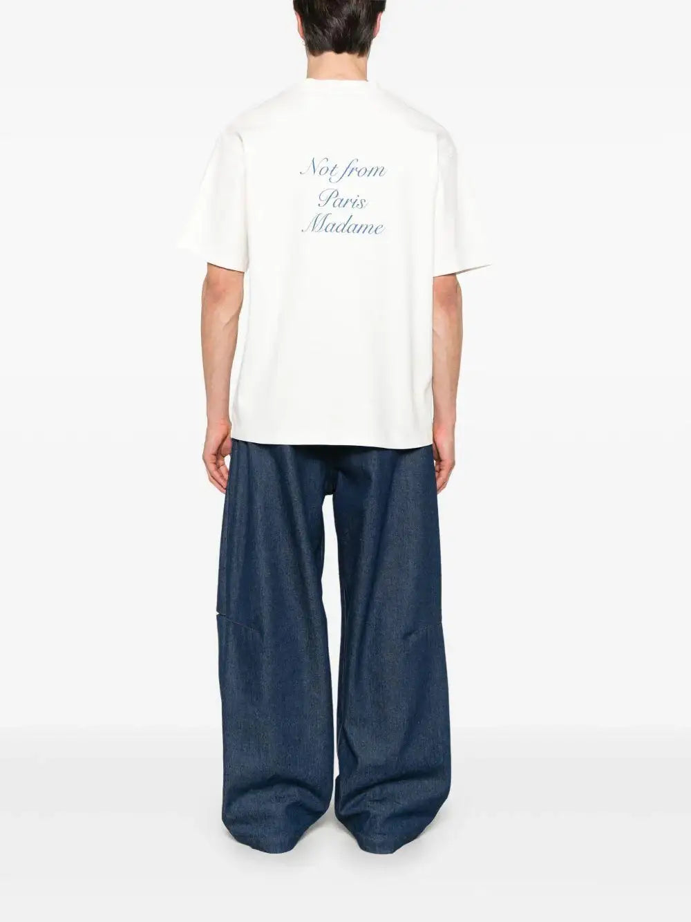Camiseta Drole de Monsieur Le T-Shirt Slogan Cursive TS209 CO002 OW DROLE DE MONSIEUR 