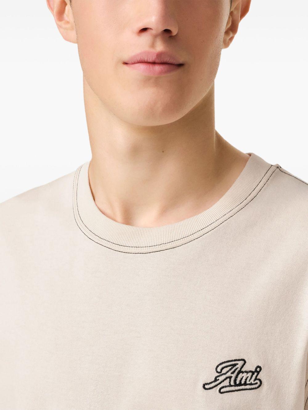 Camiseta Ami Paris Logo HTS029JE0118 136 AMI PARIS 