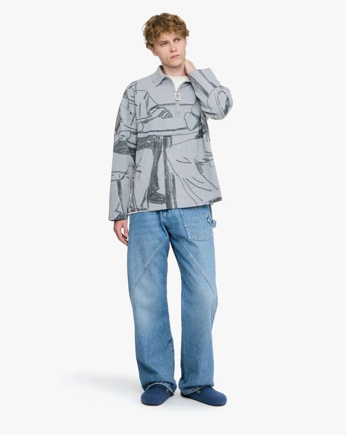 Polo Jw Anderson Printed Rugby JO0274PG1755 945 JW ANDERSON 