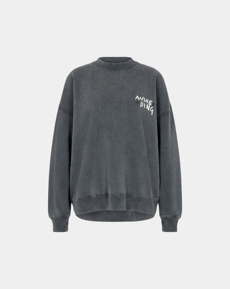 Sudadera Anine Bing Miles Empowerment A0812055WBL1 BLACK ANINE BING 