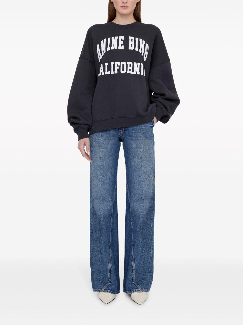 Sudadera Anine Bing Miles A0810025009 WASHED BLACK ANINE BING 