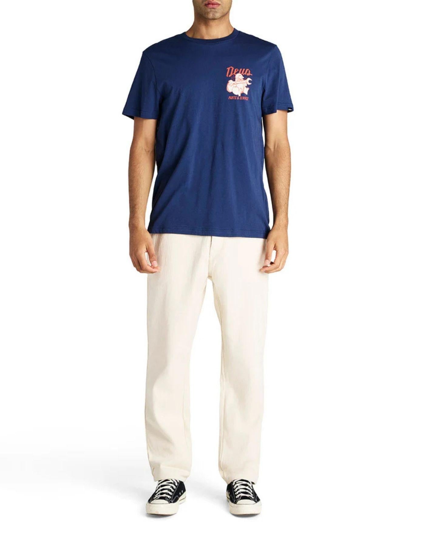 Camiseta Deus Ex Machina Overbite DMP251953C MECHANIC BLUE DEUS EX MACHINA 