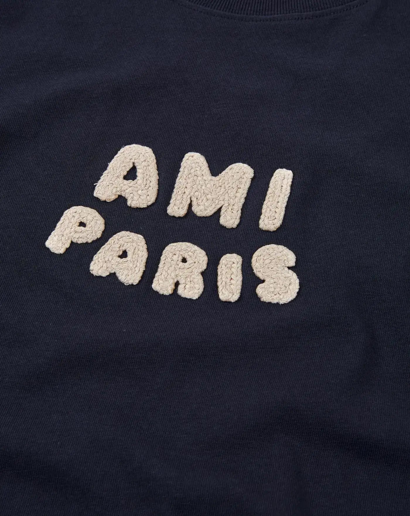 Camiseta Ami Paris Logo UTS075726 4011 AMI PARIS 