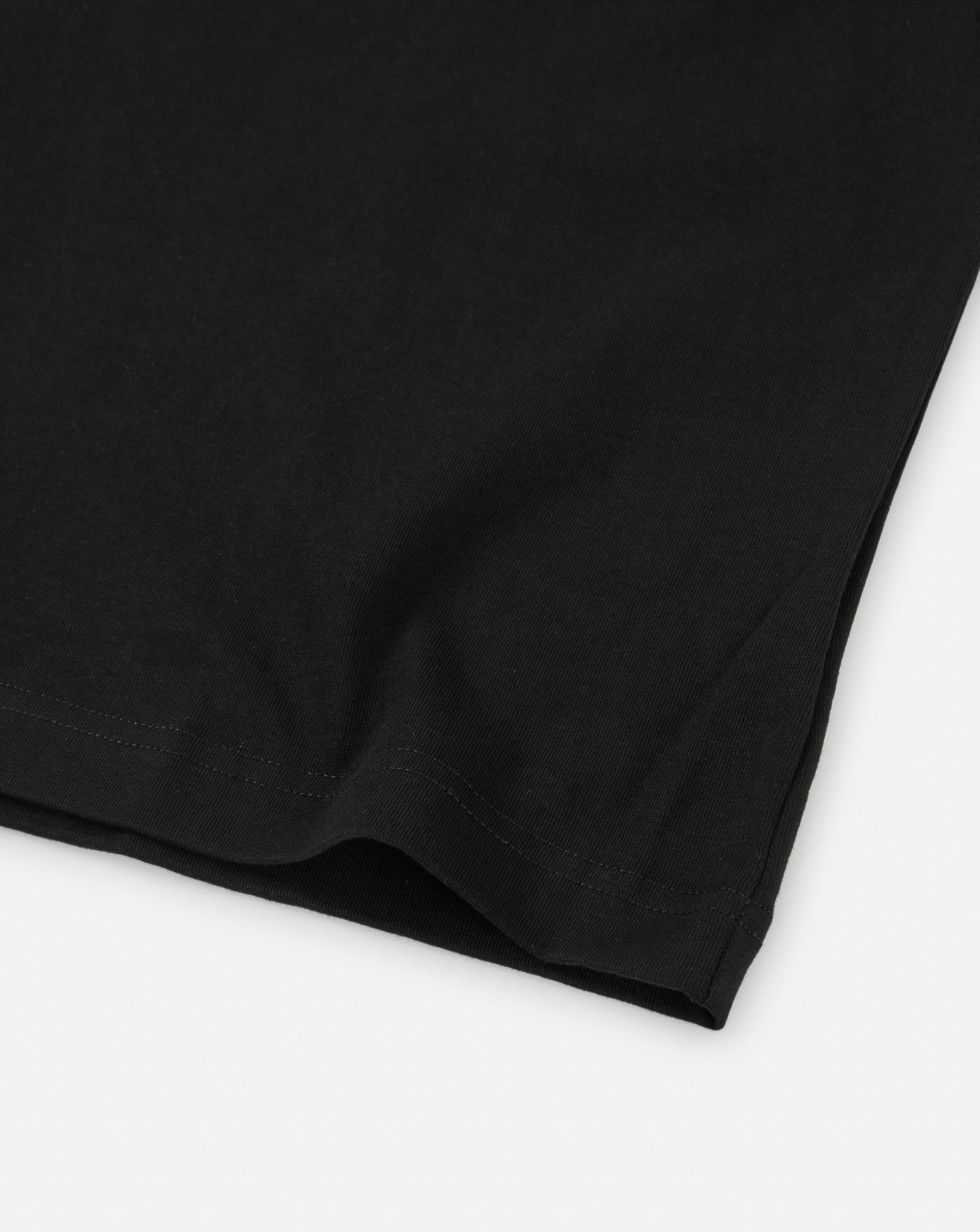 Camiseta Flâneur Printed Logo T-Shirt FNOS3010 BLACK FLANEUR 