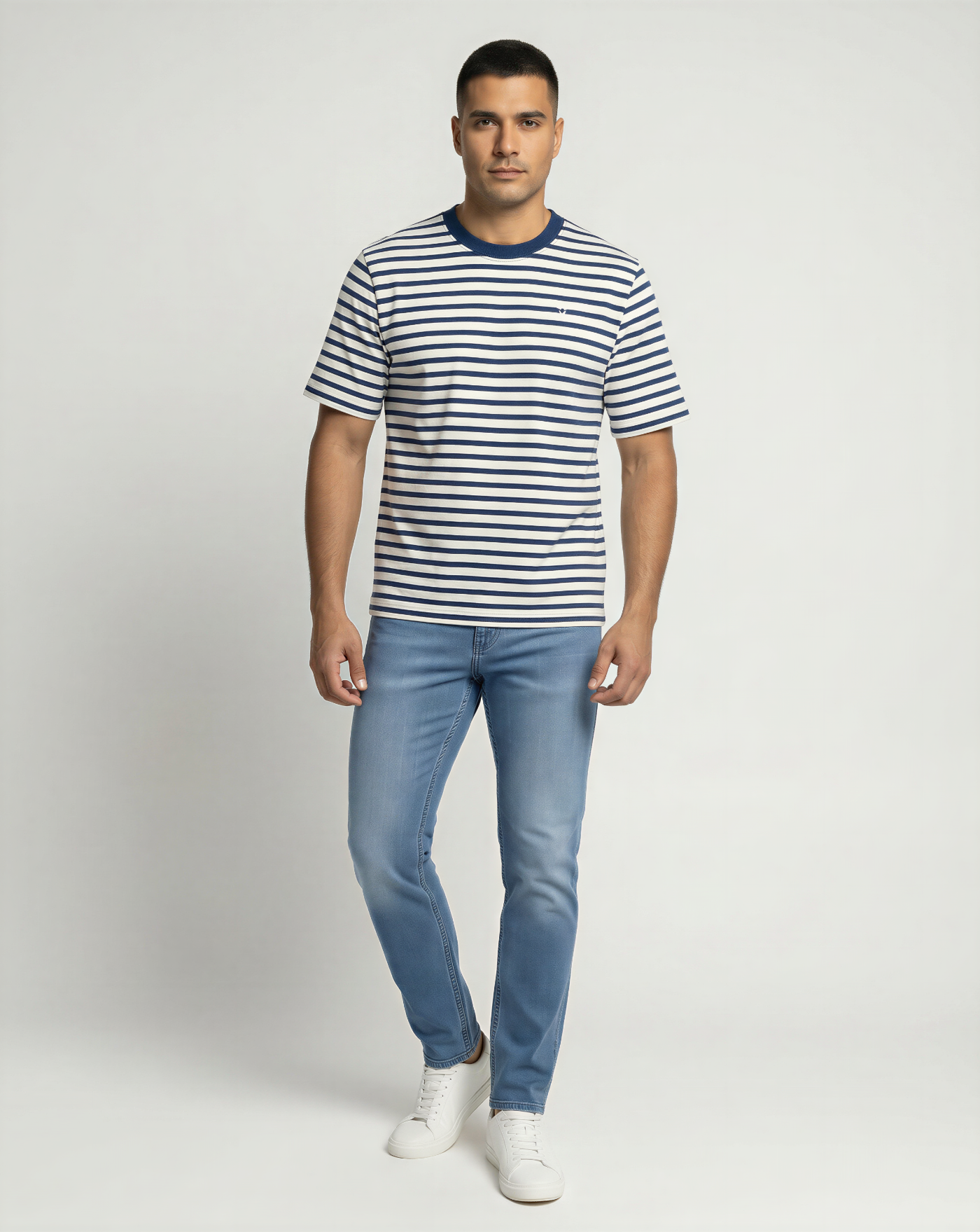 Camiseta Ami Paris Mariniere UTS374JE0210 A044 AMI PARIS 