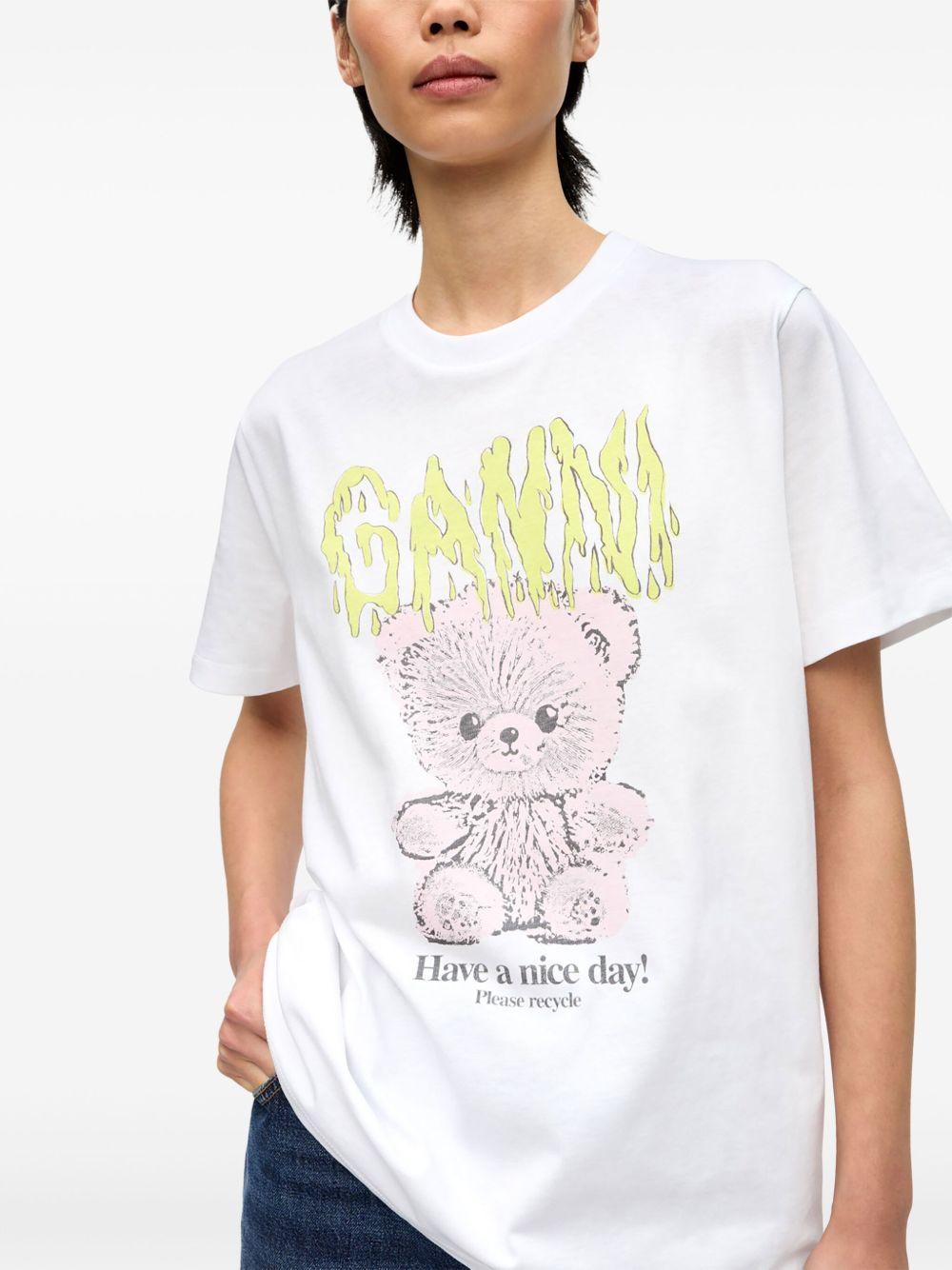 Camiseta Ganni Teddy T4289 151 GANNI 