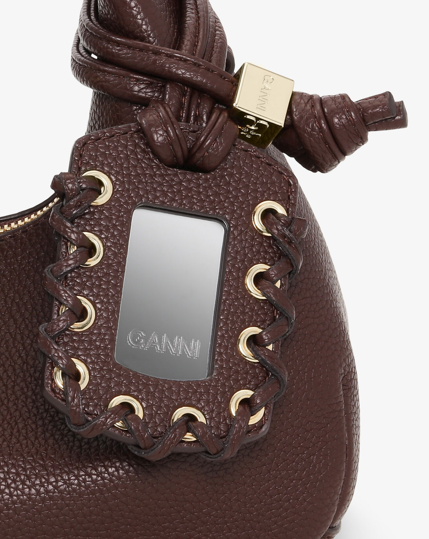 Bolso Ganni Hobo Mini grained A7102 979 GANNI 