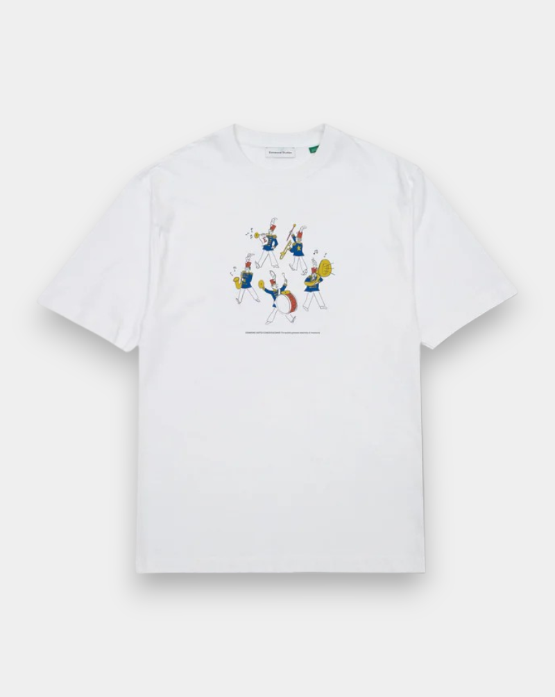 Camiseta Edmmond Brass Band BRASS BAND PLAIN WHITEWHITE EDMMOND 