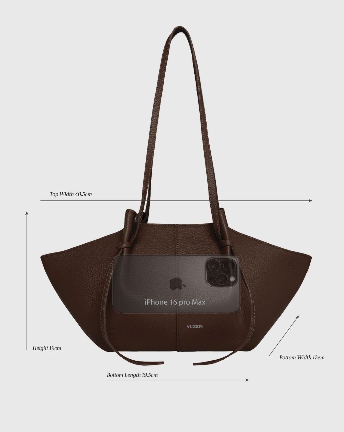 Bolso Yuzefi Mochi Espresso<BR/> YUZCO-HB-MO-L038 ESPRESSO YUZEFI 
