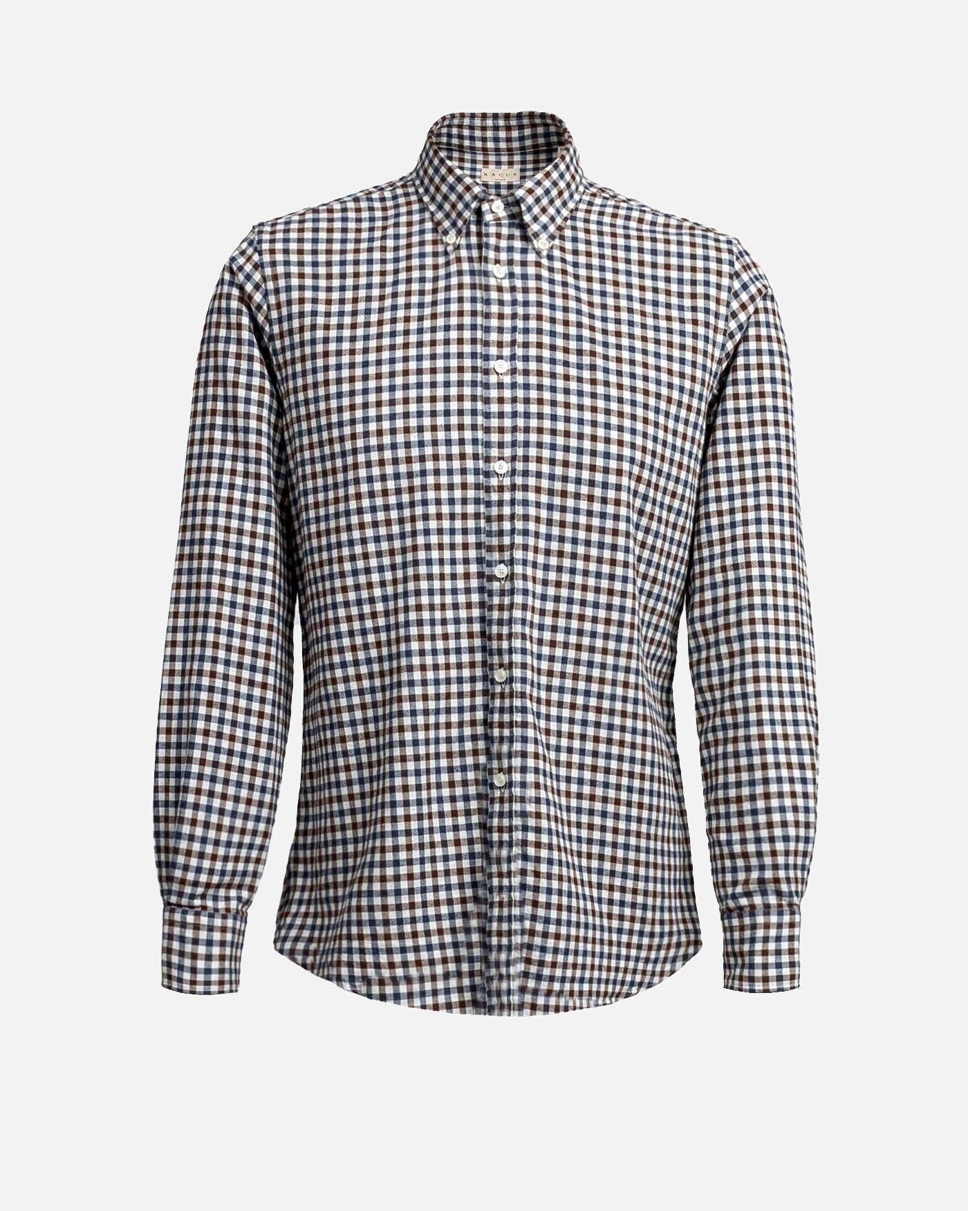 Camisa Xacus Washed 51345.001 768MLBROWN/BLUE/WHITE XACUS 